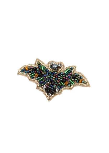 My Doris - Halloween Sparkly Bat Beaded Brooch