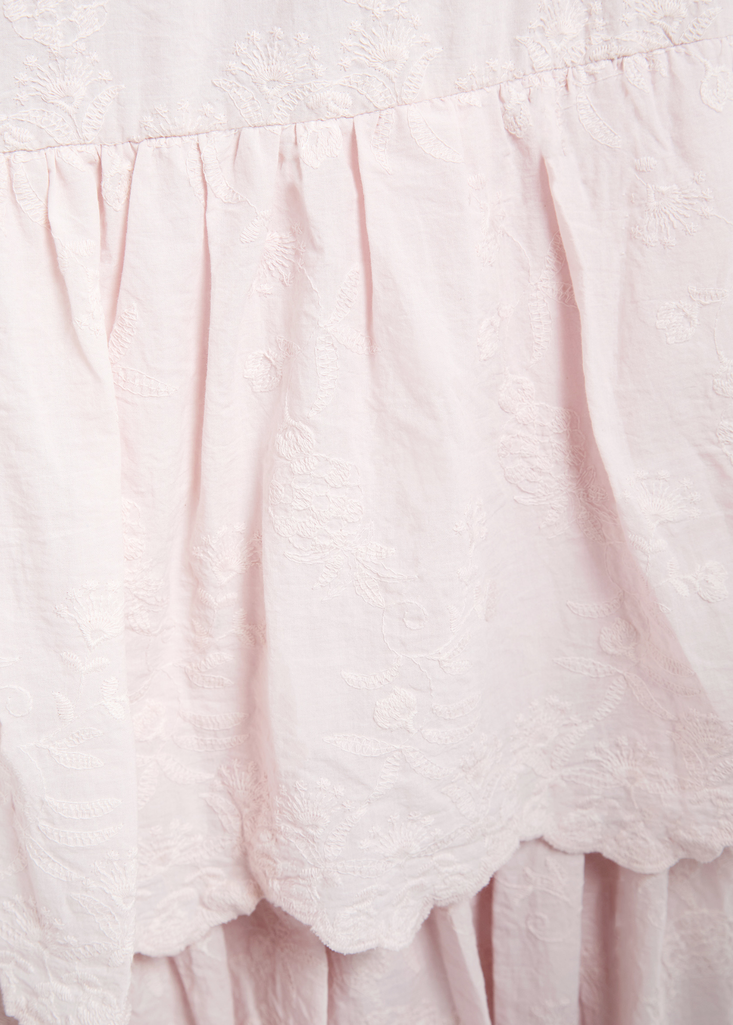 Daisy Street - Multi Tiered Pink Flower Maxi Skirt