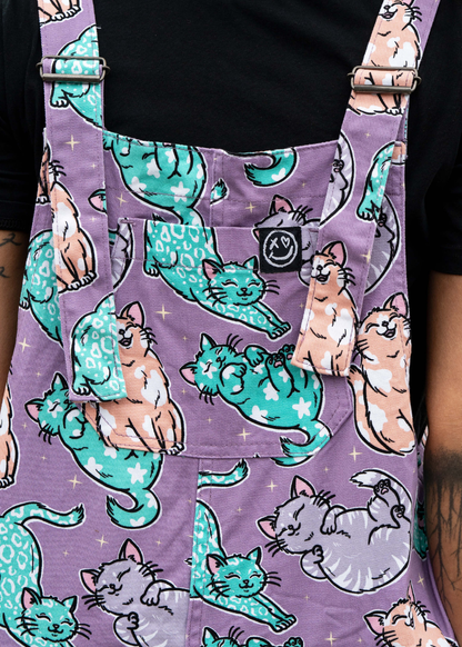 Rebel Romance x Abi Perry - Purrfect Cats Stretch Dungarees