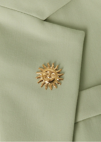 The Edit - Sunshine Brooch in Gold