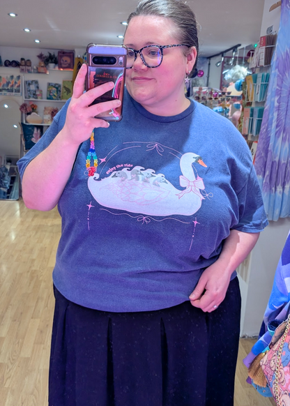Home of Rainbows - 'Enjoy the Ride' Swan Tee