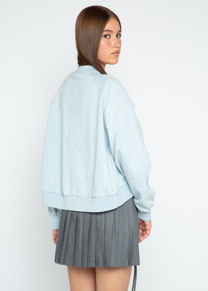 Daisy Street - Baby Blue Norway Cropped Sweater