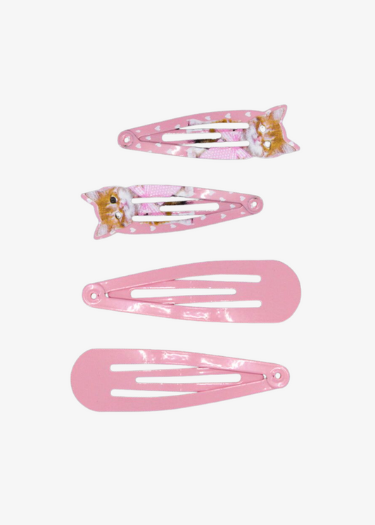 The Edit - Kitten Hair Slides Set of Four