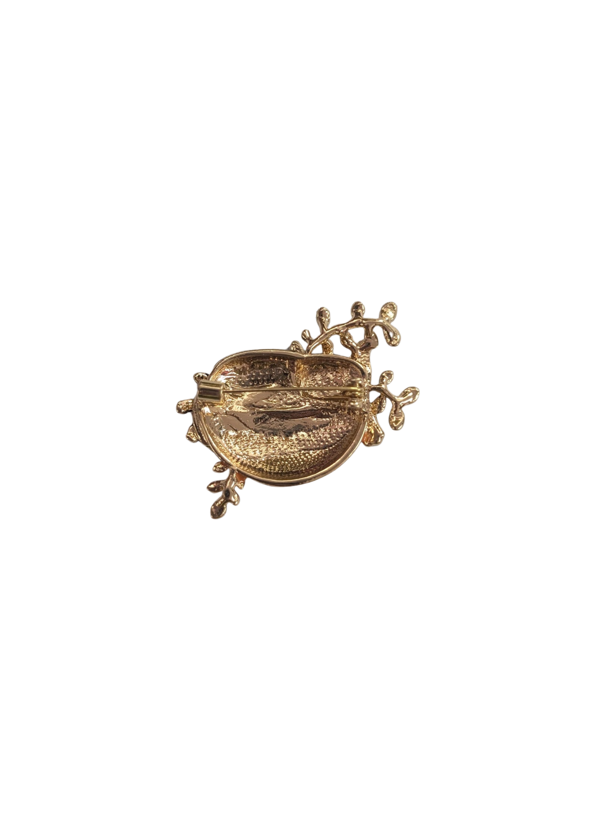 The Edit - Cat in an Orange Bowl Enamel Brooch