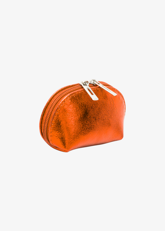 The Edit - Metallic Orange Pouch Purse