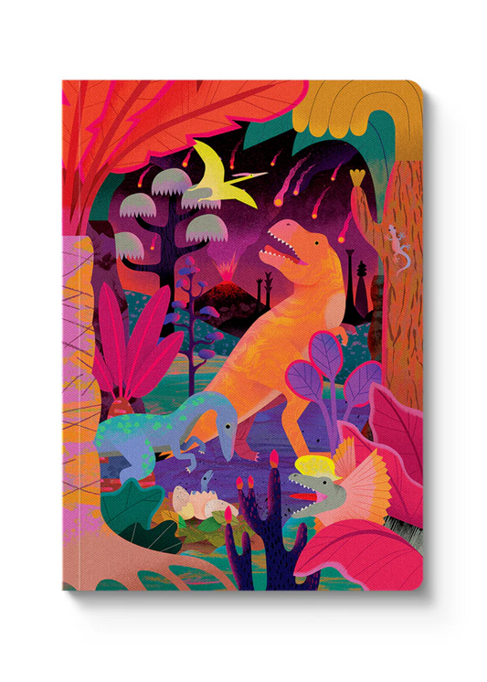 Ohh Deer - Prehistoric Carnivores Paperback A5 Notebook