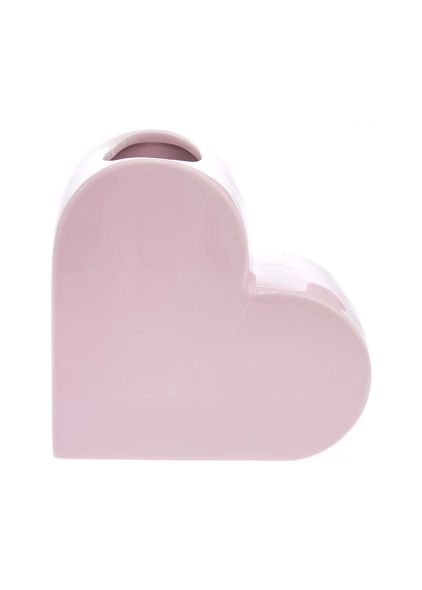 Rico Design - Large Pastel Pink Ceramic Heart Vase