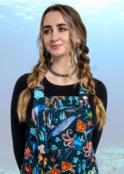 Run & Fly - Ocean Stretch Twill Dungarees