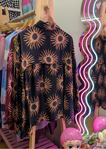 The Edit - Black and Brown Sun Shirt
