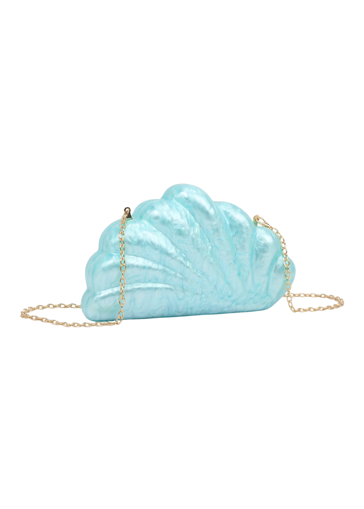 The Edit - Pearly Blue Hard Shell Bag