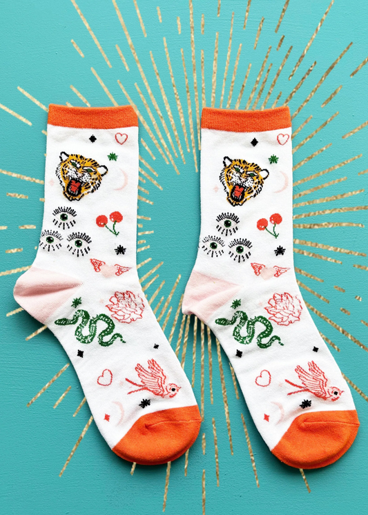 House of Disaster - Inked Tiger Socks