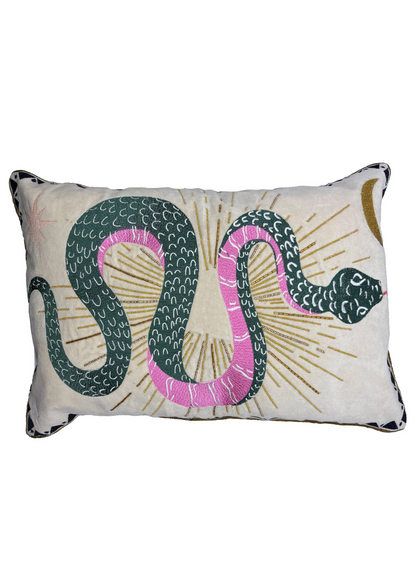 House of Disaster - Inked Snake Cushion