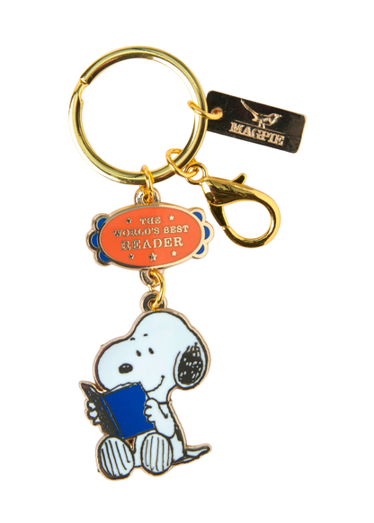 Magpie - Snoopy ‘World’s Best Reader’ Enamel Keyring