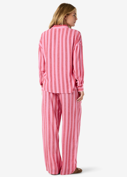 Noisy May - Red & Pink Striped Shirt