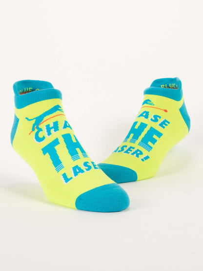 Blue Q - Chase The Laser! Mens Sneaker Socks