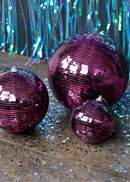 Rex London - Medium Hanging Plum Disco Ball
