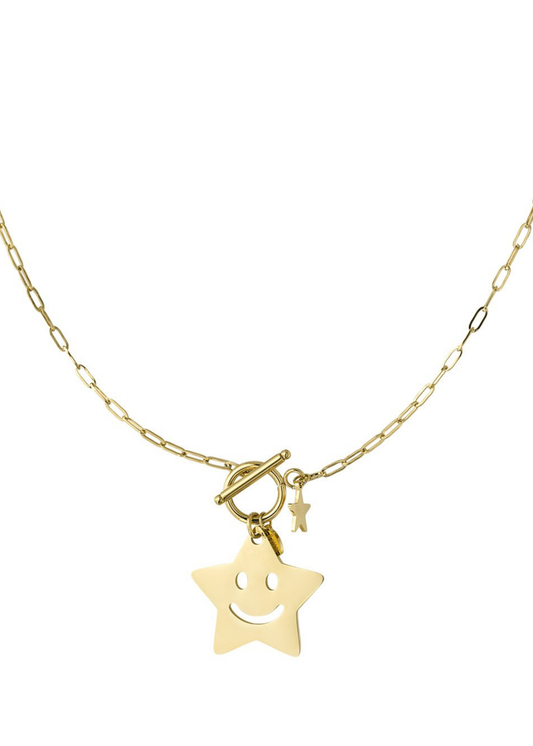 The Edit - Happy Star Necklace in Gold