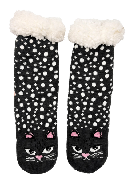 House of Disaster - Feline Cat Face Slipper Socks