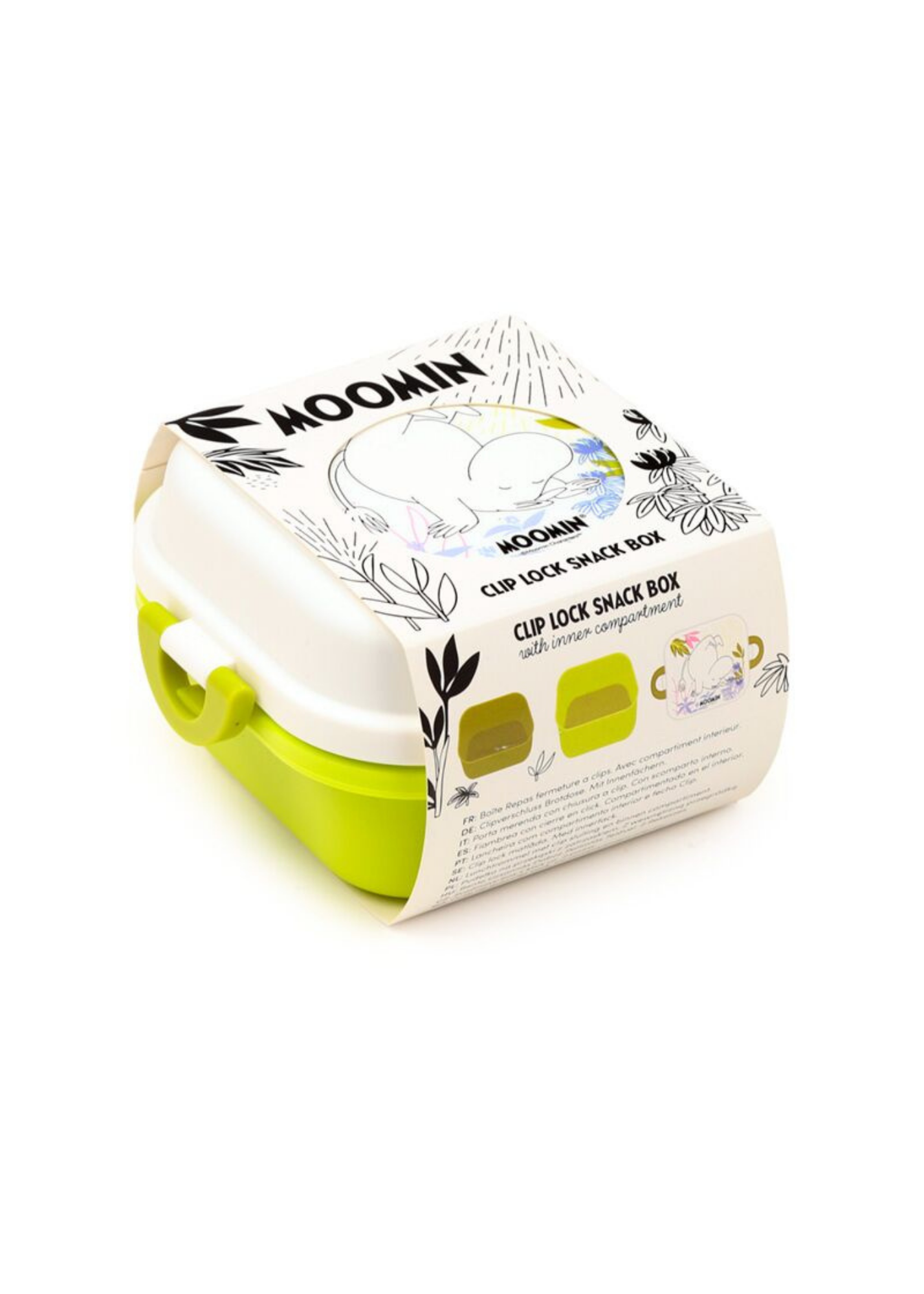 Puckator - Moomin Tammi Clip Lock Stacked Bento Snack Lunch Box