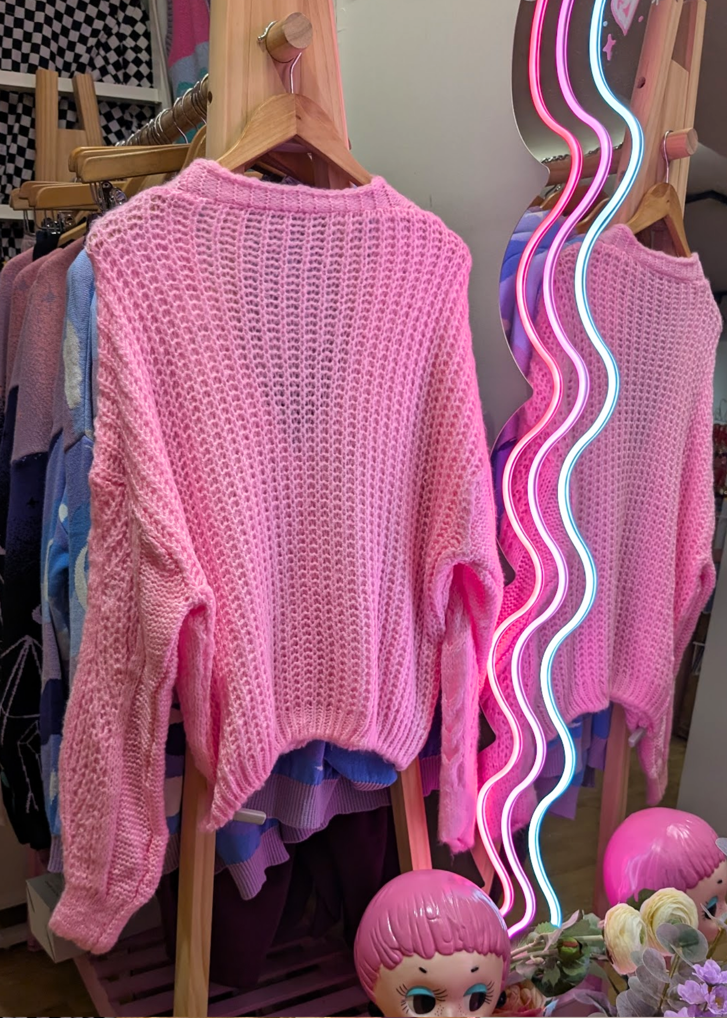 The Edit - Bubblegum Pink Cardigan
