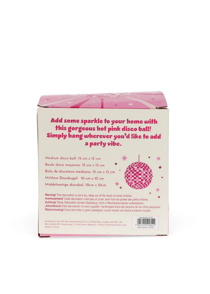 Rex London - Medium Hanging Pink Disco Ball