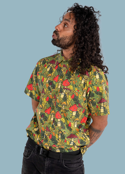 Run & Fly X Katie Abey Mushroom Boi's Short Sleeve Shirt