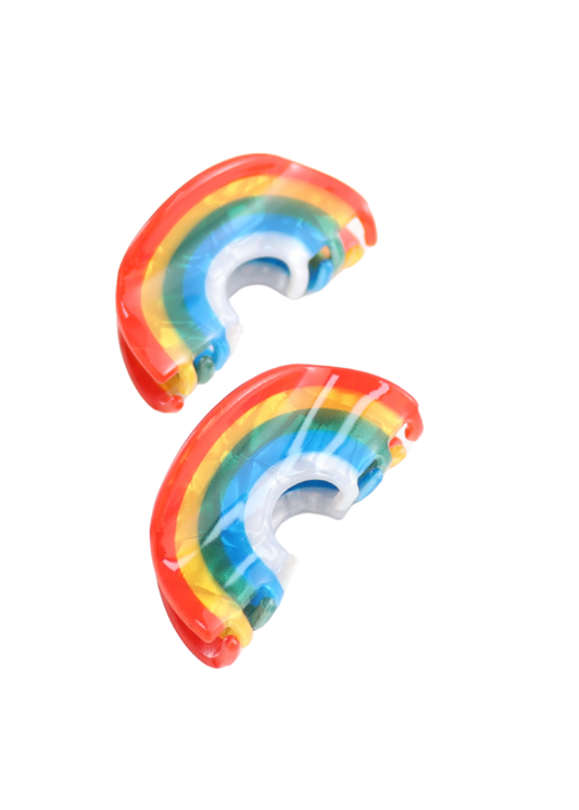 The Edit - Little Rainbow Hair Claw Duo