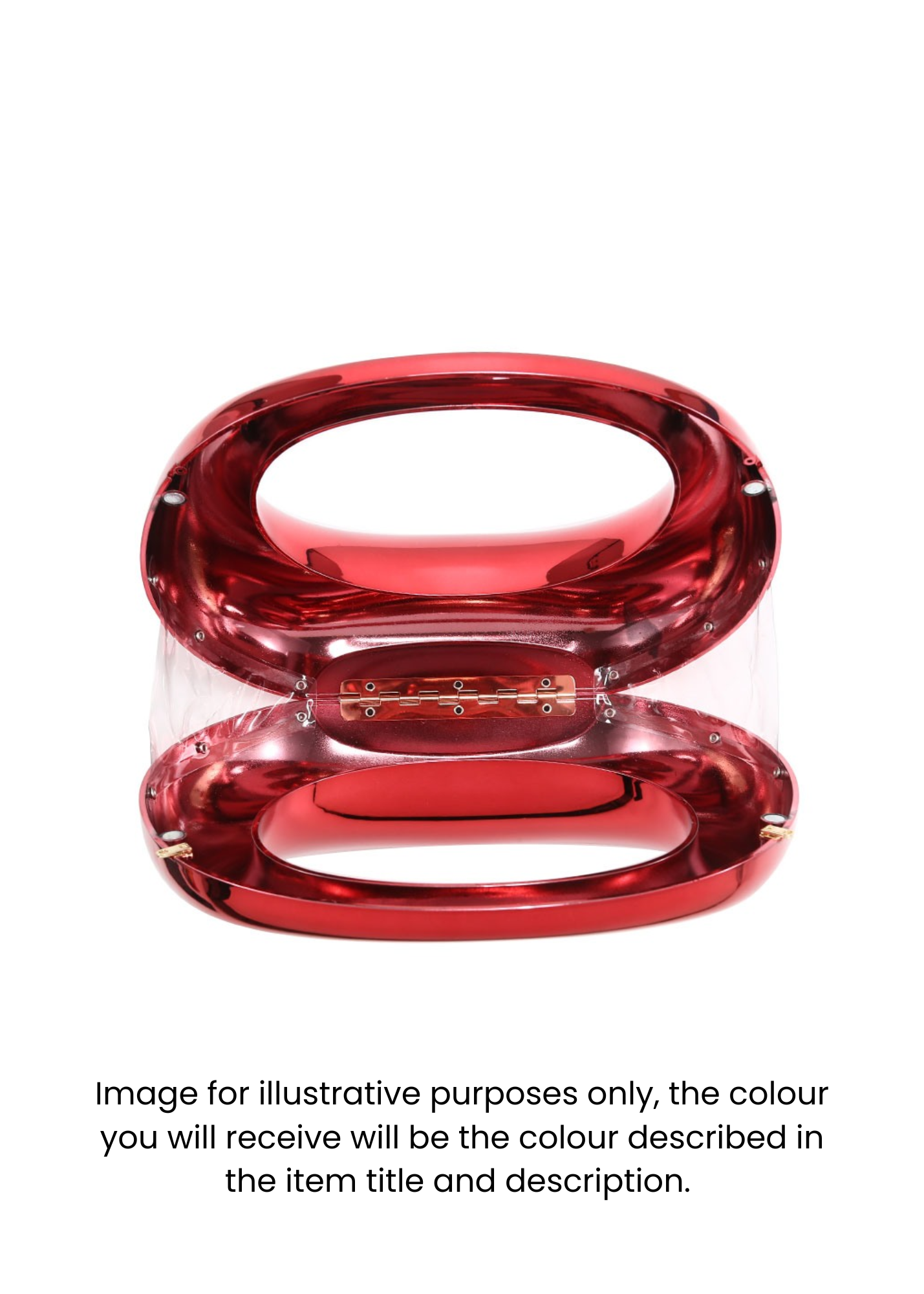 The Edit - Metallic Fuchsia Ombre Hard Acrylic Mini Bag
