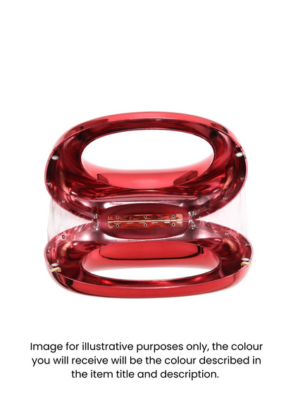 The Edit - Metallic Fuchsia Ombre Hard Acrylic Mini Bag