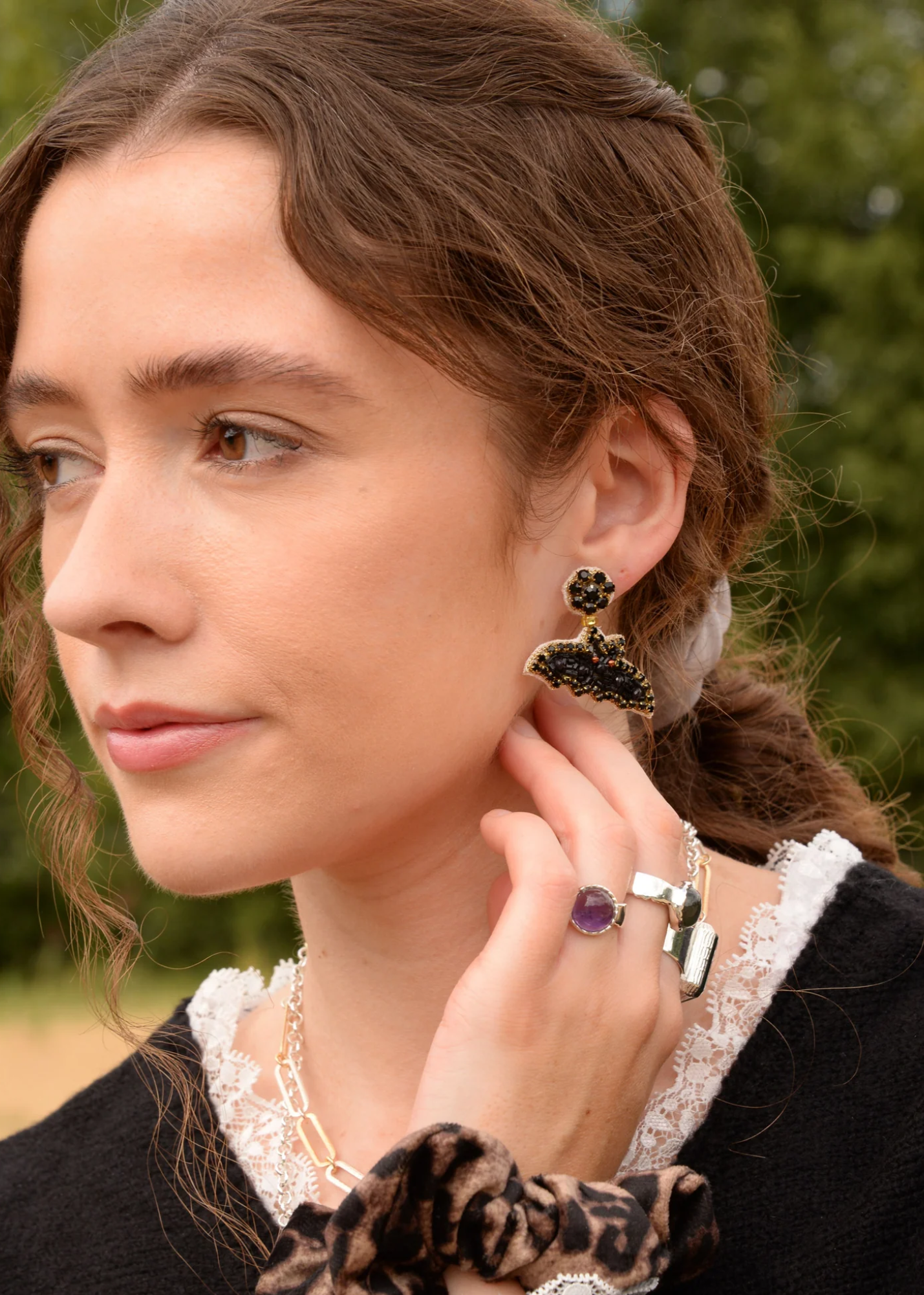 My Doris - Halloween Bat Earrings