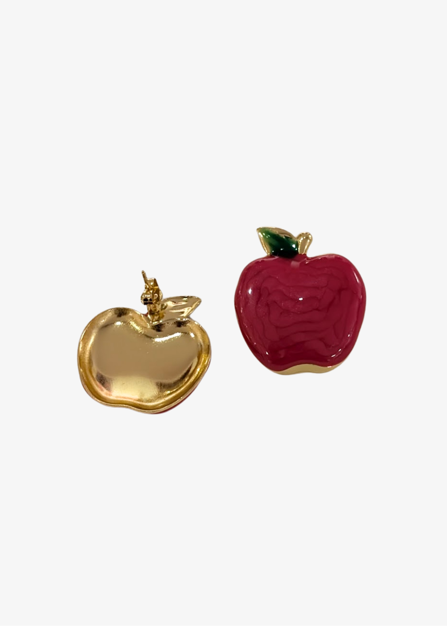 The Edit - Enamel Apple Earrings