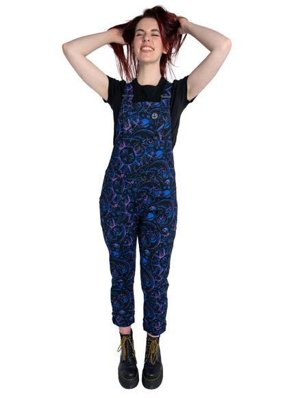 Rebel Romance - Celestial Dreams Stretch Twill Dungarees