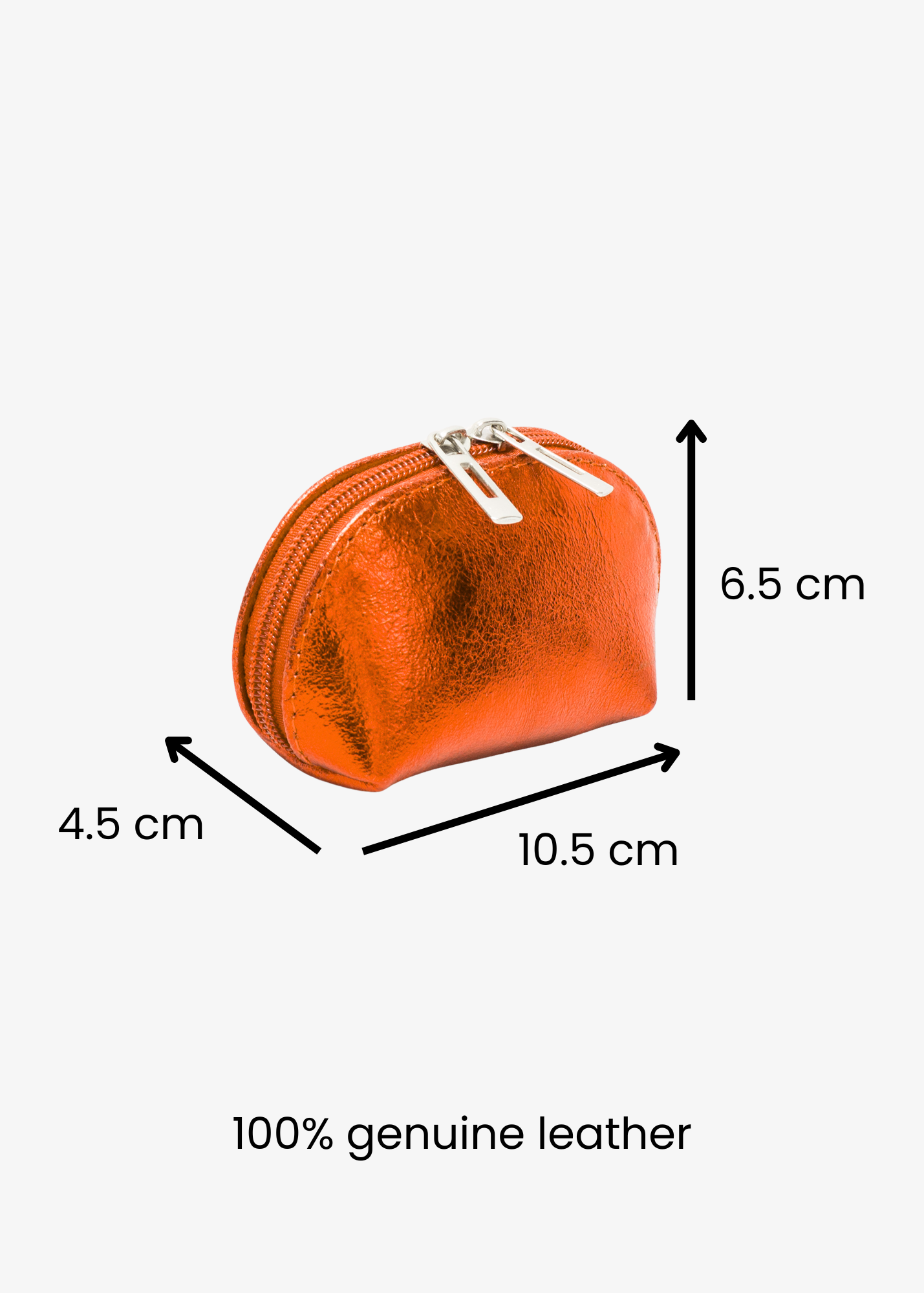 The Edit - Metallic Orange Pouch Purse