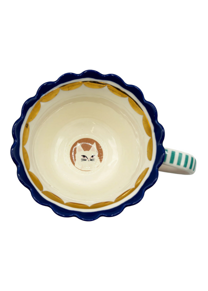 House of Disaster - Catnip Scalloped Cat Cup