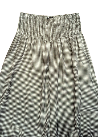 The Edit - Forest Green Gingham Cocoon Trousers