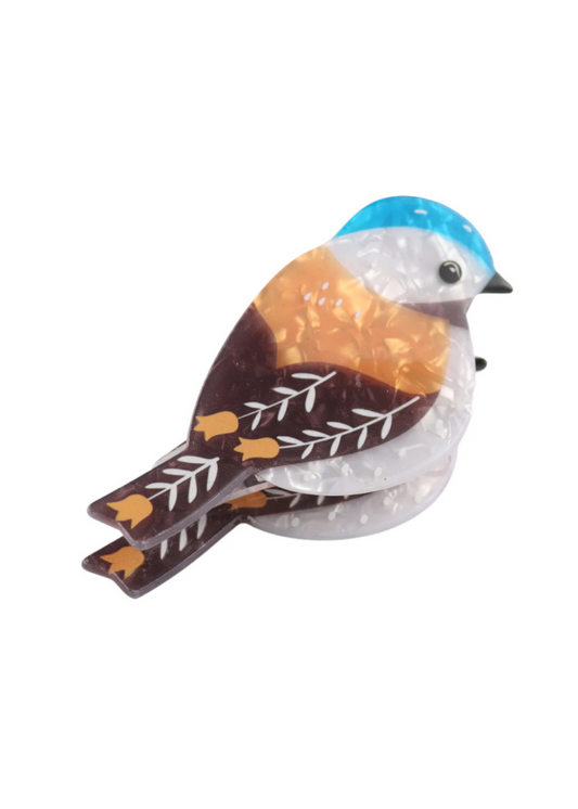The Edit - Floral Bird Hair Claw