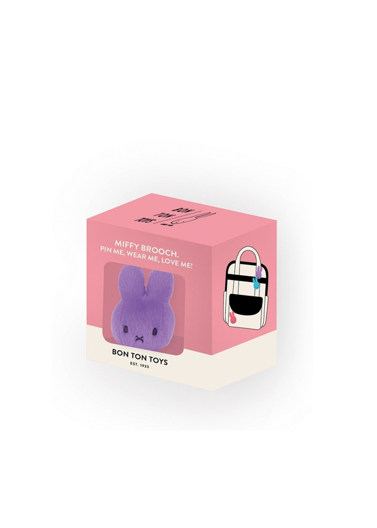 Miffy - Lilac Miffy Fuzzy Eco Brooch in Gift Box