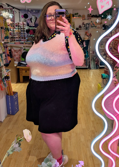 The Edit - Rainbow Ombre Knitted Sweater Vest