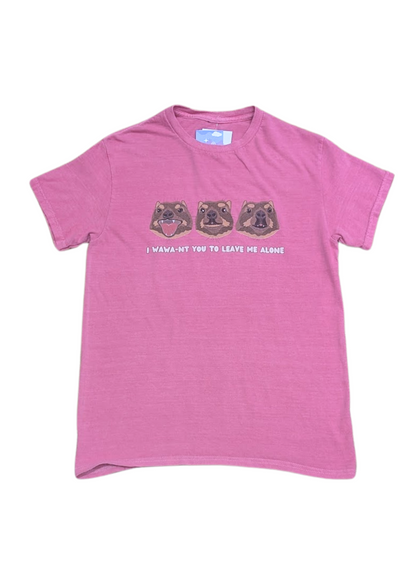 Home of Rainbows - Hyrax 'Leave Me Alone' Tee in Pink