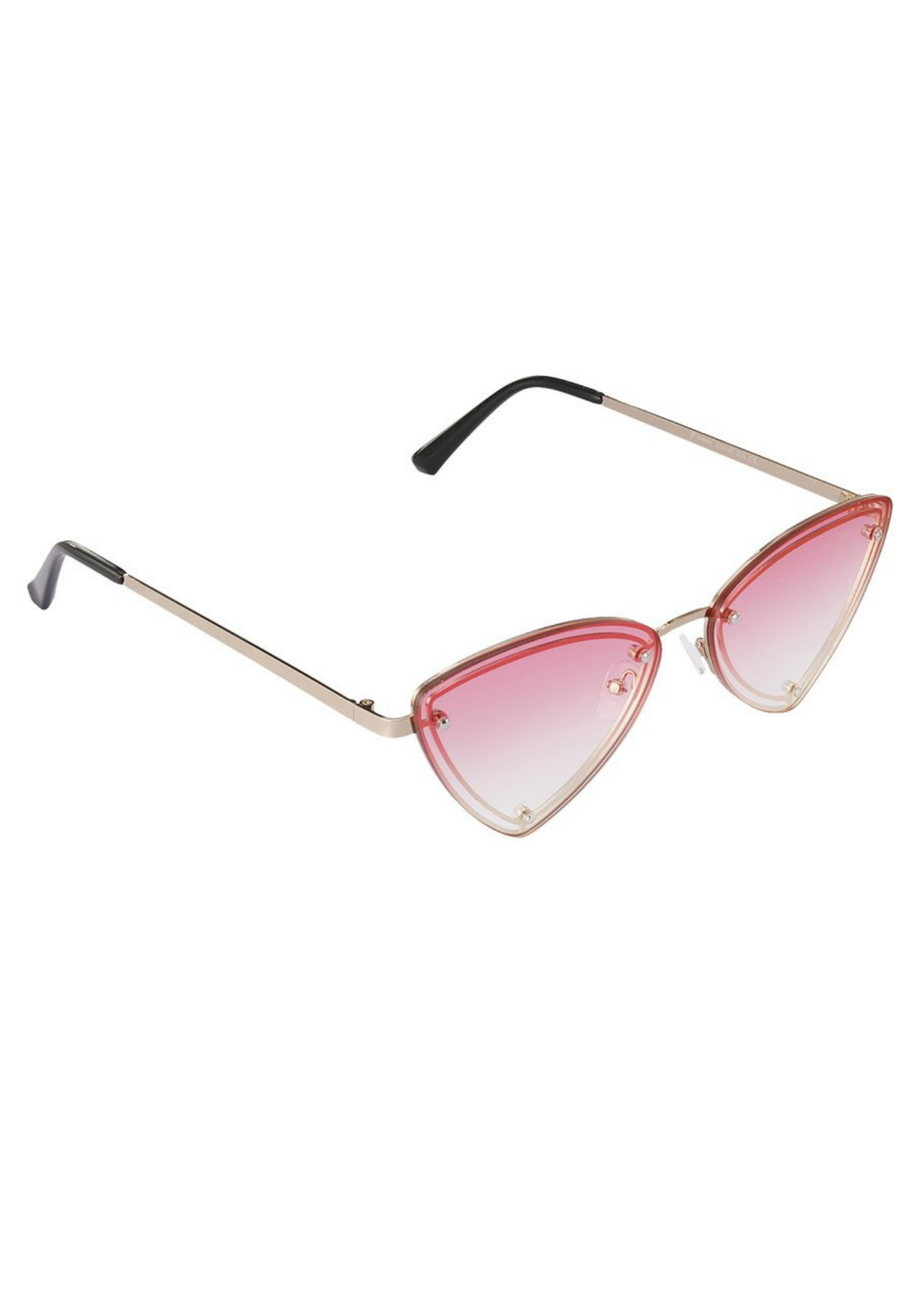 The Edit - Retro Angular Sunglasses in Pink