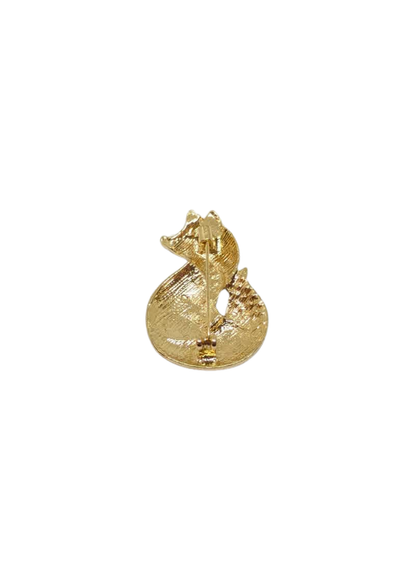 The Edit - Enamel Brown Fox Brooch