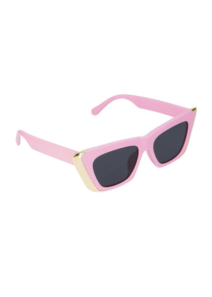 The Edit - Gold Lined Sunglasses in Pink