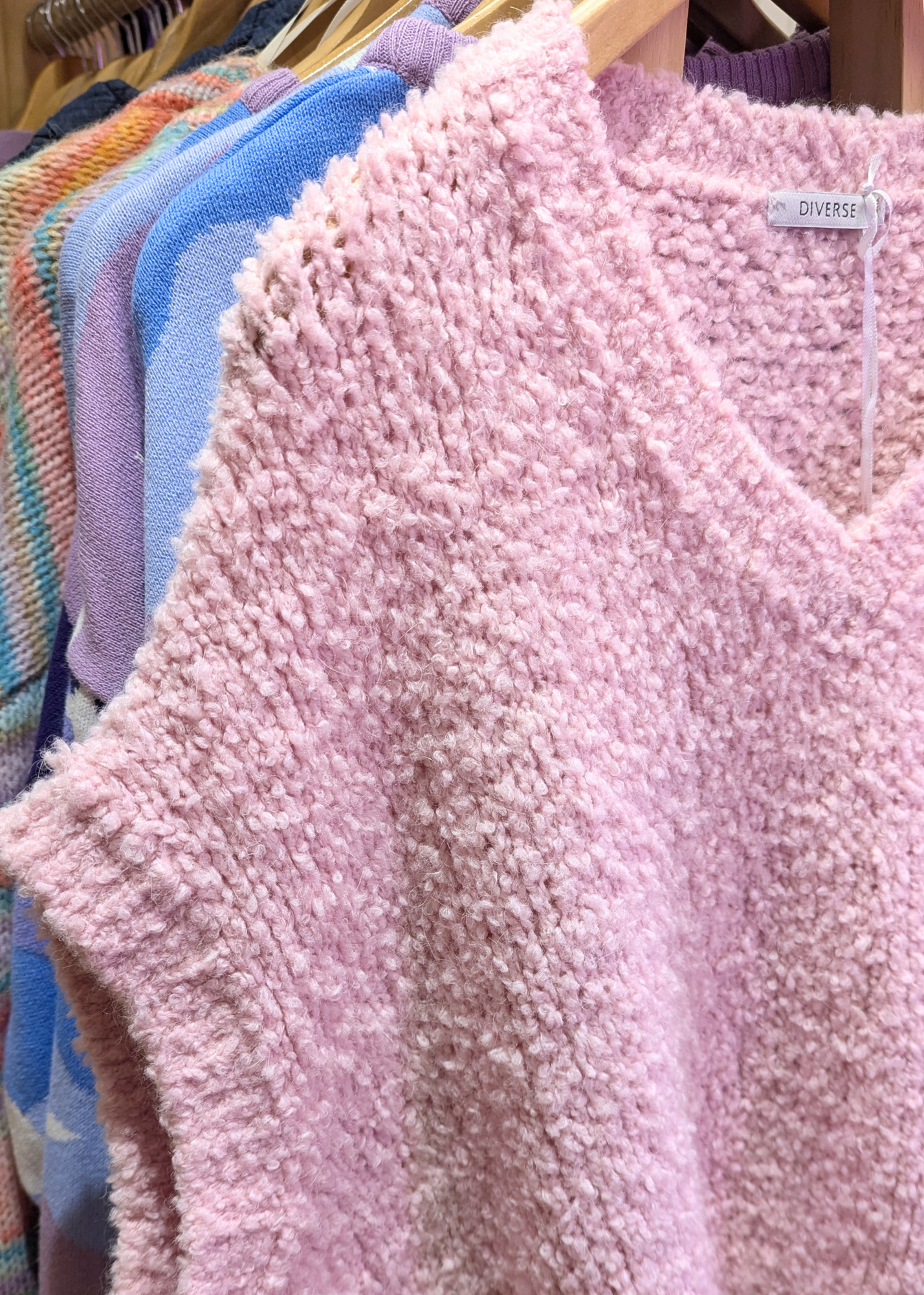 The Edit - Pastel Pink Chunky Knit Vest