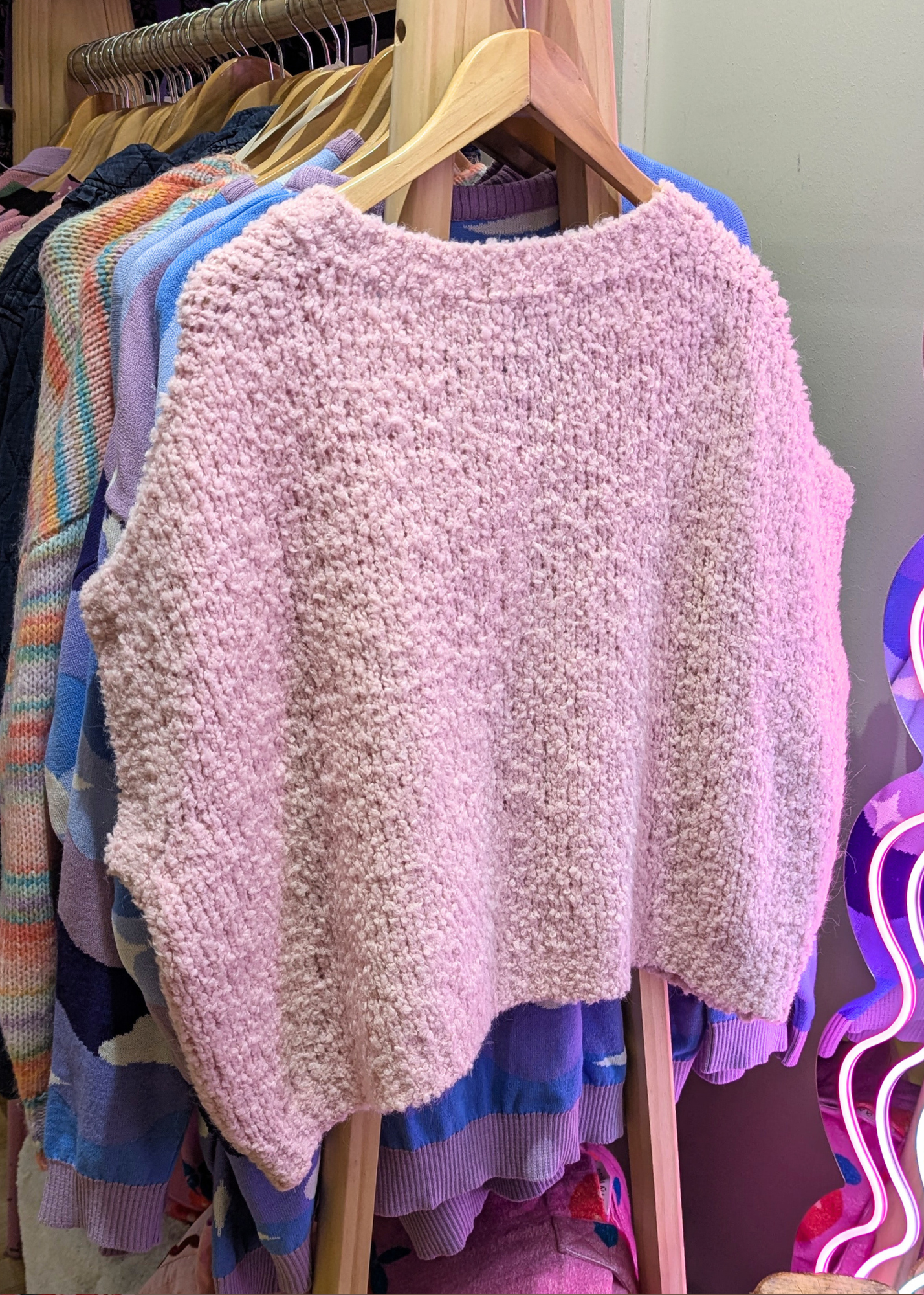 The Edit - Pastel Pink Chunky Knit Vest
