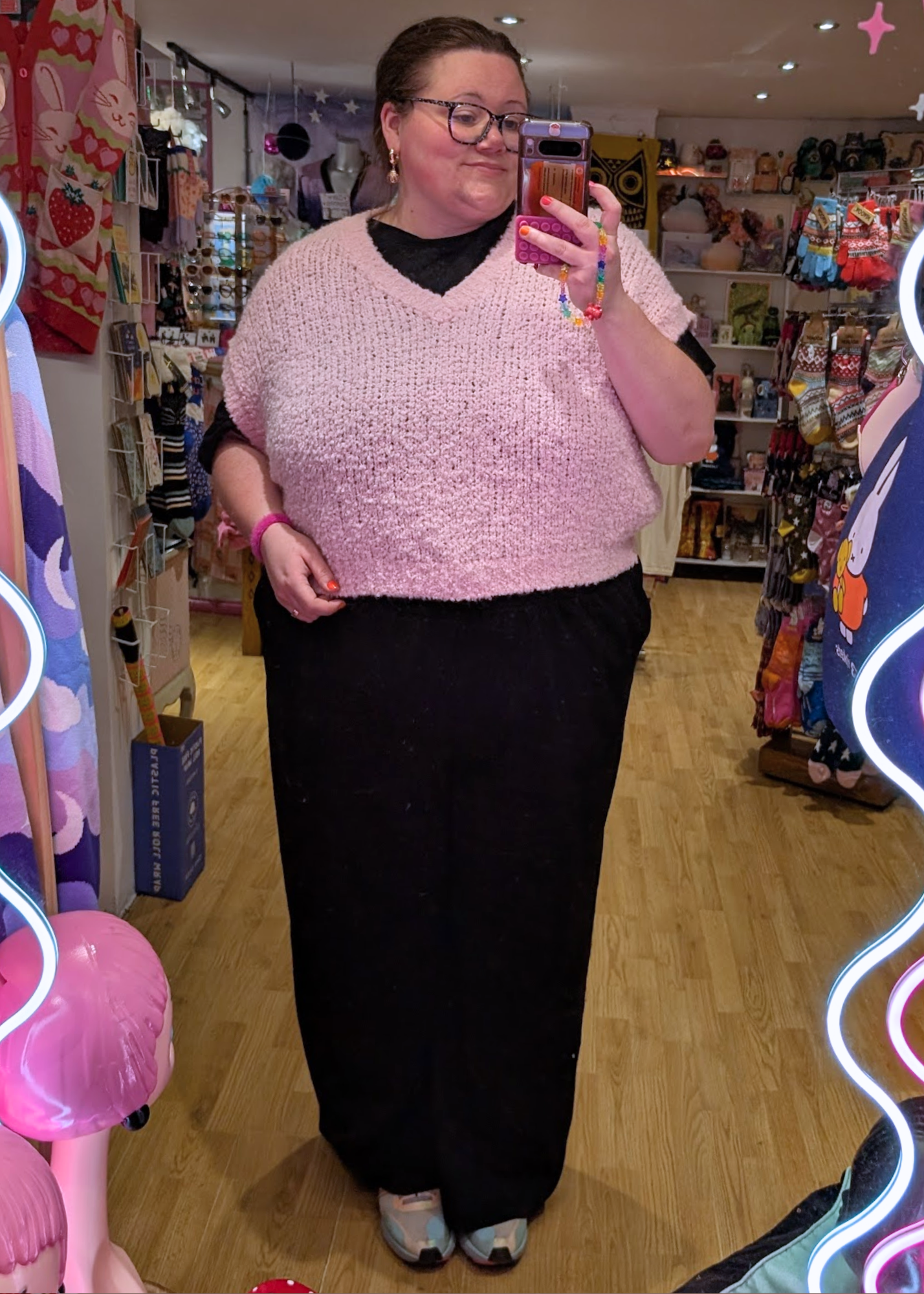 The Edit - Pastel Pink Chunky Knit Vest