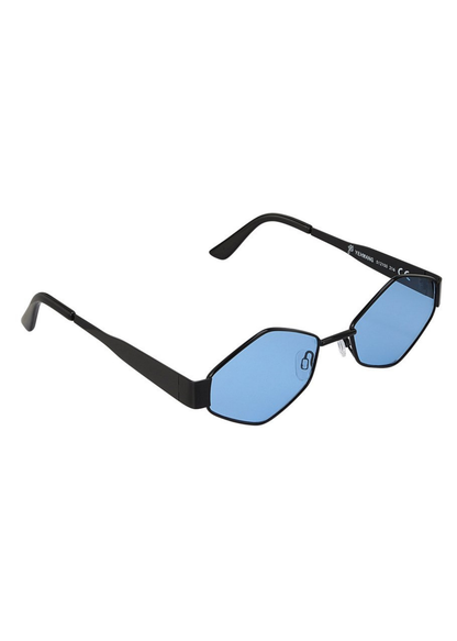 The Edit - Hexagonal Sunglasses in Blue