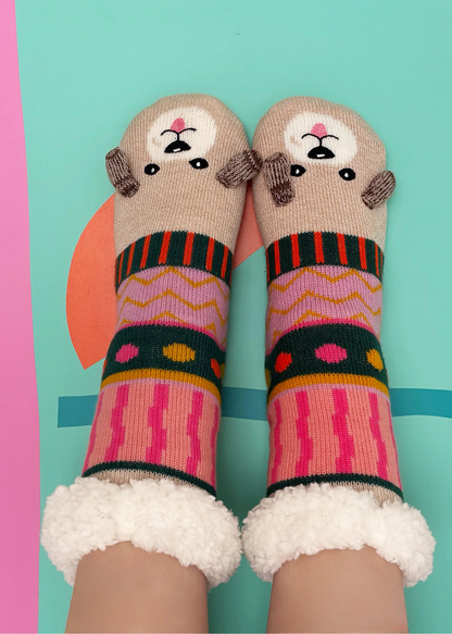 House of Disaster - Dog House Slipper Socks