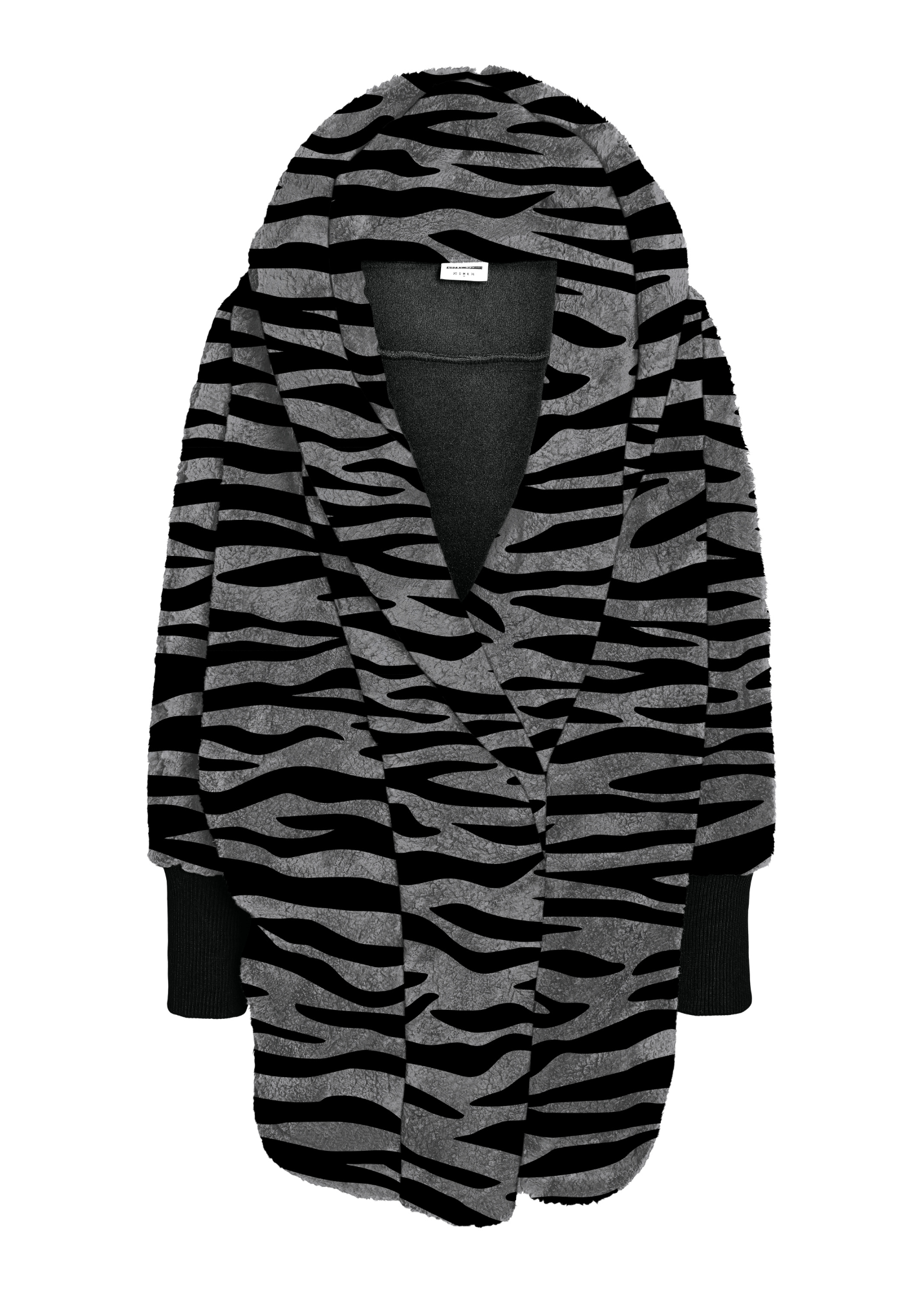 Noisy May - Zebra Print Fluffy Jacket