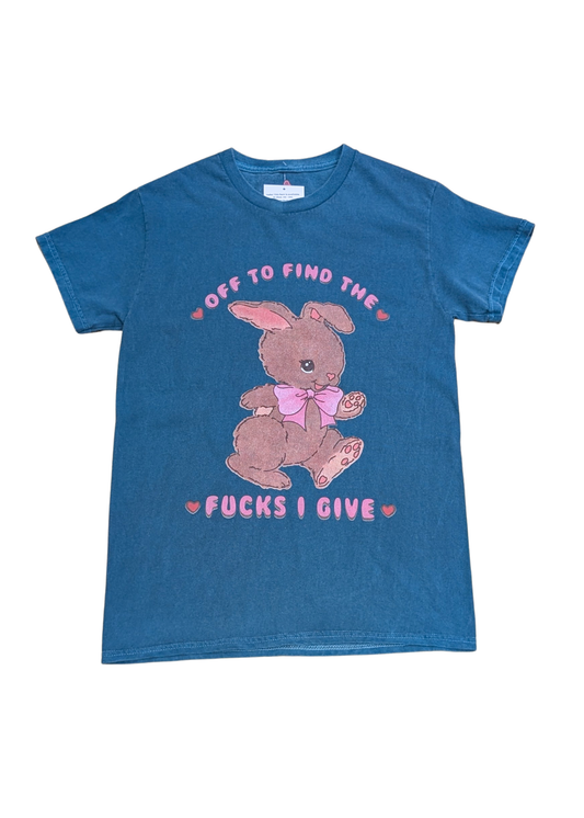 Daisy Street - Teal ‘Off to Find the F**ks’ Bunny Tee