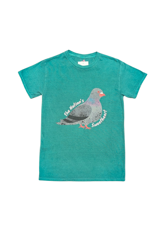 Home of Rainbows - Unisex 'The Nation's Sweetheart' Pigeon Tee in Jade
